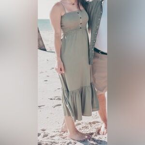 Love Tree Green Maxi Dress
